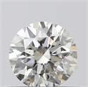 Natural Diamond 0.42 Carats, Round with Excellent Cut, J Color, SI1 Clarity and Certified by GIA