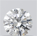 Natural Diamond 0.41 Carats, Round with Excellent Cut, F Color, SI2 Clarity and Certified by GIA