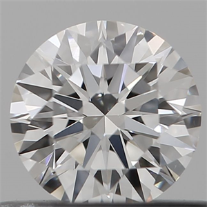 Picture of Natural Diamond 0.40 Carats, Round with Excellent Cut, F Color, VVS2 Clarity and Certified by GIA