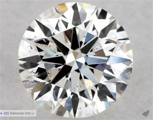 Picture of Natural Diamond 0.40 Carats, Round with Excellent Cut, G Color, SI2 Clarity and Certified by GIA