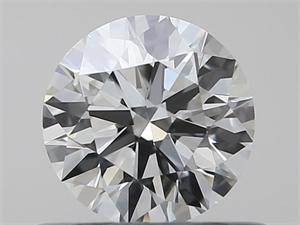 Picture of Natural Diamond 0.45 Carats, Round with Excellent Cut, J Color, VVS1 Clarity and Certified by GIA