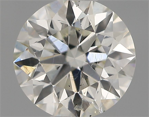 Picture of Natural Diamond 0.51 Carats, Round with Excellent Cut, H Color, SI1 Clarity and Certified by IGI