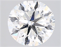 Natural Diamond 2.01 Carats, Round with Very Good Cut, H Color, I1 Clarity and Certified by GIA