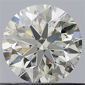 Picture of Natural Diamond 0.53 Carats, Round with Excellent Cut, J Color, VS1 Clarity and Certified by GIA