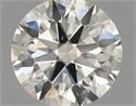 Natural Diamond 0.60 Carats, Round with Excellent Cut, J Color, VS2 Clarity and Certified by IGI