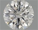 Natural Diamond 0.40 Carats, Round with Excellent Cut, F Color, I1 Clarity and Certified by IGI