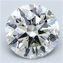 Natural Diamond 3.01 Carats, Round with Excellent Cut, I Color, SI2 Clarity and Certified by GIA