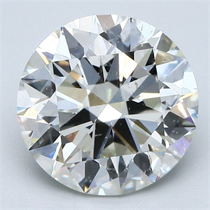 Picture of Natural Diamond 3.01 Carats, Round with Excellent Cut, I Color, SI2 Clarity and Certified by GIA