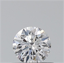 Natural Diamond 0.40 Carats, Round with Excellent Cut, D Color, VS2 Clarity and Certified by GIA