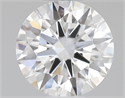 Natural Diamond 0.41 Carats, Round with Excellent Cut, F Color, VS1 Clarity and Certified by GIA