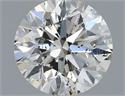 Natural Diamond 0.60 Carats, Round with Very Good Cut, I Color, SI2 Clarity and Certified by GIA