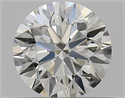 Natural Diamond 0.40 Carats, Round with Excellent Cut, K Color, VVS2 Clarity and Certified by GIA