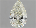 Natural Diamond 1.00 Carats, Pear with  Cut, K Color, SI1 Clarity and Certified by IGI