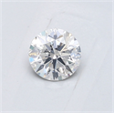 Natural Diamond 0.50 Carats, Round with Very Good Cut, F Color, I1 Clarity and Certified by GIA