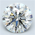 Natural Diamond 3.08 Carats, Round with Excellent Cut, J Color, VVS2 Clarity and Certified by GIA