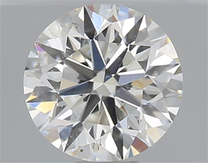 Picture of Natural Diamond 0.50 Carats, Round with Excellent Cut, I Color, SI2 Clarity and Certified by GIA