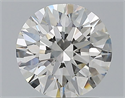 Natural Diamond 1.71 Carats, Round with Excellent Cut, H Color, VVS1 Clarity and Certified by GIA