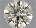 Natural Diamond 0.50 Carats, Round with Excellent Cut, J Color, SI1 Clarity and Certified by IGI