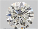 Natural Diamond 0.50 Carats, Round with Very Good Cut, J Color, VVS2 Clarity and Certified by GIA