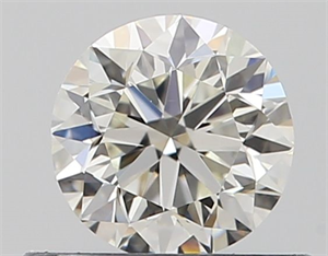 Picture of Natural Diamond 0.50 Carats, Round with Very Good Cut, J Color, VVS2 Clarity and Certified by GIA