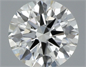 Natural Diamond 0.51 Carats, Round with Excellent Cut, J Color, IF Clarity and Certified by GIA