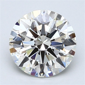 Picture of Natural Diamond 2.13 Carats, Round with Excellent Cut, I Color, VVS2 Clarity and Certified by GIA