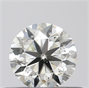 Natural Diamond 0.40 Carats, Round with Very Good Cut, K Color, SI1 Clarity and Certified by GIA