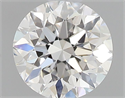 Natural Diamond 0.40 Carats, Round with Very Good Cut, F Color, VVS2 Clarity and Certified by GIA