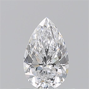 Picture of Natural Diamond 0.56 Carats, Pear with  Cut, D Color, VVS1 Clarity and Certified by GIA