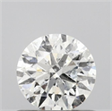 Natural Diamond 0.61 Carats, Round with Excellent Cut, H Color, I1 Clarity and Certified by GIA