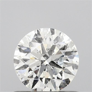 Picture of Natural Diamond 0.61 Carats, Round with Excellent Cut, H Color, I1 Clarity and Certified by GIA