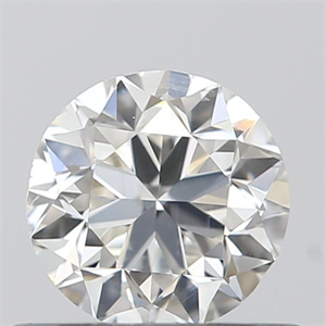 Picture of Natural Diamond 0.50 Carats, Round with Very Good Cut, H Color, SI2 Clarity and Certified by GIA