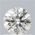 Natural Diamond 0.50 Carats, Round with Excellent Cut, J Color, VS2 Clarity and Certified by GIA