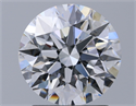 Natural Diamond 1.91 Carats, Round with Excellent Cut, D Color, VS1 Clarity and Certified by GIA