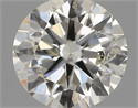 Natural Diamond 0.50 Carats, Round with Excellent Cut, H Color, SI2 Clarity and Certified by IGI