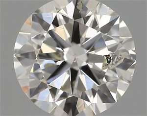 Picture of Natural Diamond 0.50 Carats, Round with Excellent Cut, H Color, SI2 Clarity and Certified by IGI