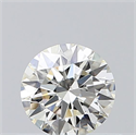 Natural Diamond 0.40 Carats, Round with Excellent Cut, J Color, VS2 Clarity and Certified by GIA