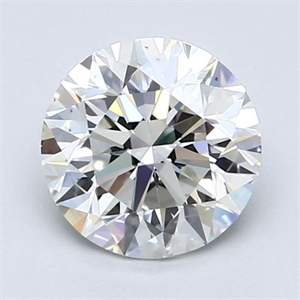 Picture of Natural Diamond 1.80 Carats, Round with Excellent Cut, I Color, VS1 Clarity and Certified by GIA