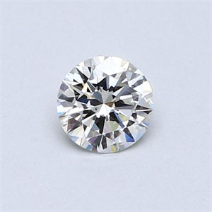 Picture of Natural Diamond 0.40 Carats, Round with Excellent Cut, H Color, SI1 Clarity and Certified by GIA