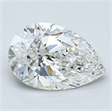 Natural Diamond 1.20 Carats, Pear with  Cut, F Color, VVS2 Clarity and Certified by GIA