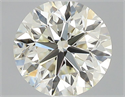 Natural Diamond 0.50 Carats, Round with Very Good Cut, J Color, VS2 Clarity and Certified by IGI