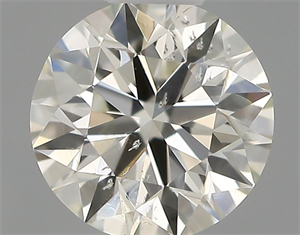 Picture of Natural Diamond 0.40 Carats, Round with Excellent Cut, J Color, SI2 Clarity and Certified by IGI