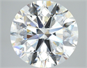 Natural Diamond 4.03 Carats, Round with Excellent Cut, G Color, SI1 Clarity and Certified by GIA