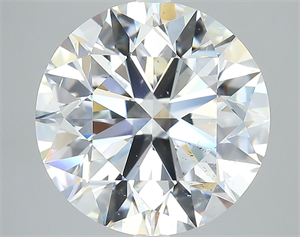 Picture of Natural Diamond 4.03 Carats, Round with Excellent Cut, G Color, SI1 Clarity and Certified by GIA