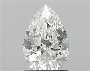 Picture of Natural Diamond 1.01 Carats, Pear with  Cut, H Color, VVS1 Clarity and Certified by GIA