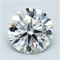 Natural Diamond 1.40 Carats, Round with Excellent Cut, F Color, VVS2 Clarity and Certified by GIA