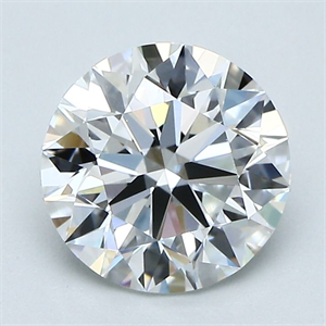 Picture of Natural Diamond 1.40 Carats, Round with Excellent Cut, F Color, VVS2 Clarity and Certified by GIA