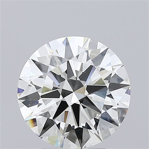 Picture of Natural Diamond 3.01 Carats, Round with Excellent Cut, K Color, SI1 Clarity and Certified by GIA