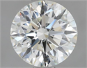 Natural Diamond 2.56 Carats, Round with Excellent Cut, J Color, SI1 Clarity and Certified by GIA