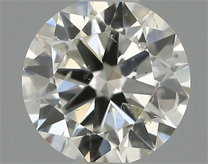 Picture of Natural Diamond 0.50 Carats, Round with Excellent Cut, H Color, SI2 Clarity and Certified by IGI